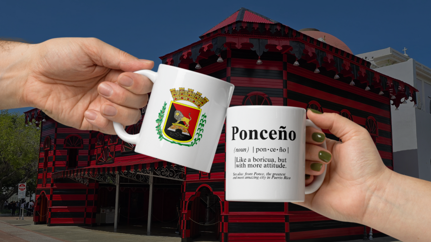 Taza de Ponce blanca